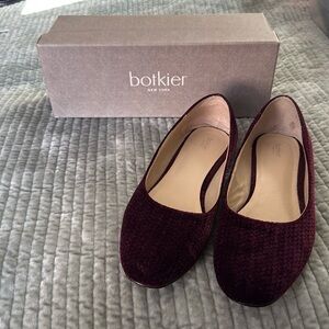 Camilla Wine Velvet Flat by Botkier